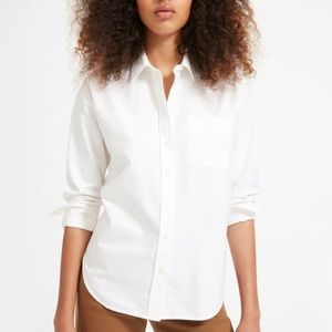 NWOT Everlane sz6 Japanese go-weave oversized button down Oxford shirt